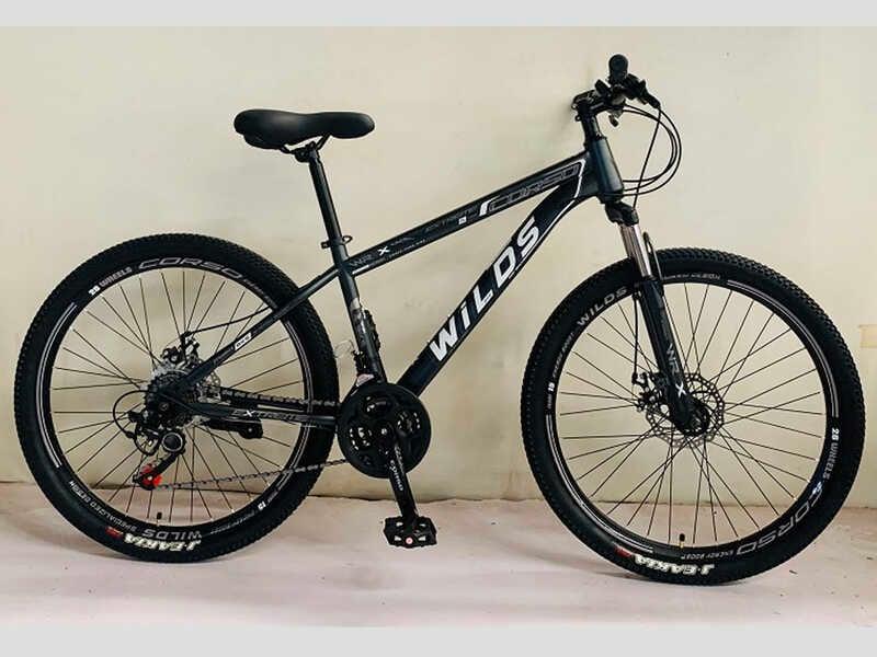 Велосипед Спортивний Corso «WILDS» 26" дюймів WL-26682 (1) рама сталева 15’’, перемикачі Saiguan, 21 швидкість, зібран на 75%
