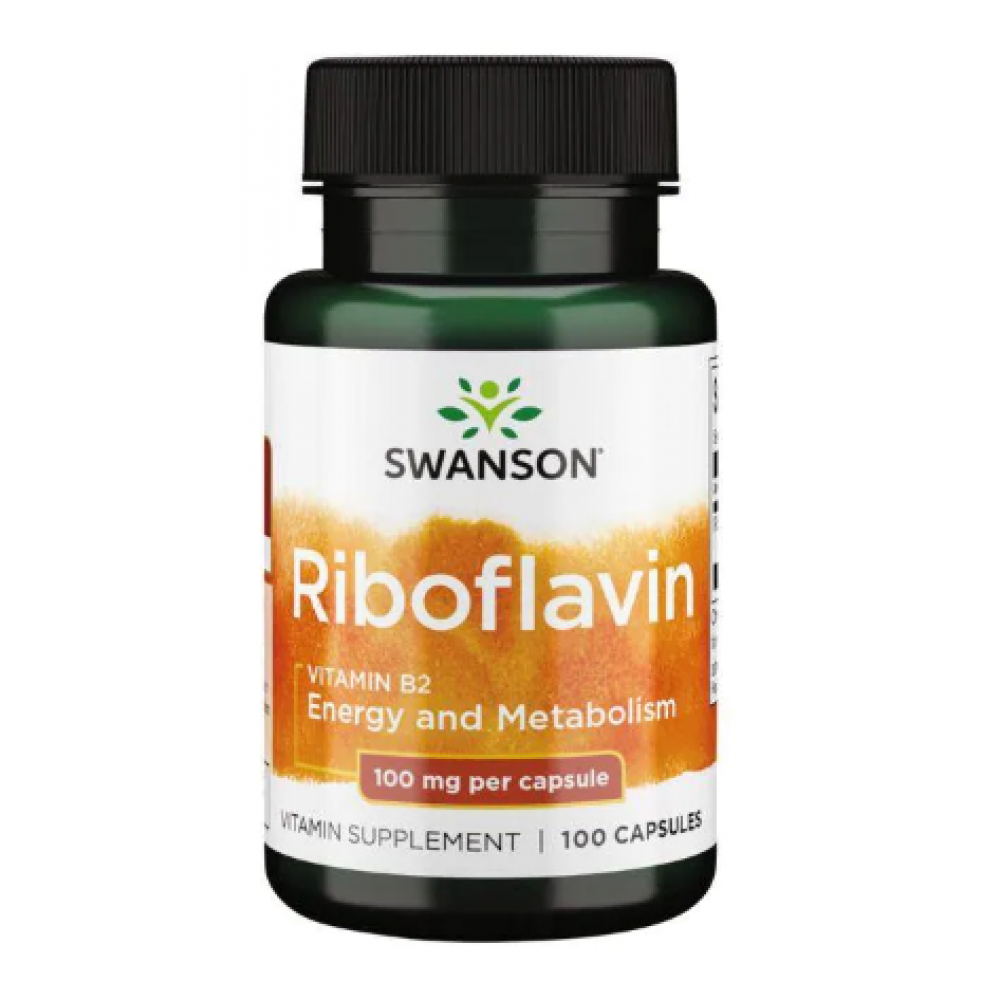 Riboflavin Vitamin B-2 100mg - 100caps (До 10.25)