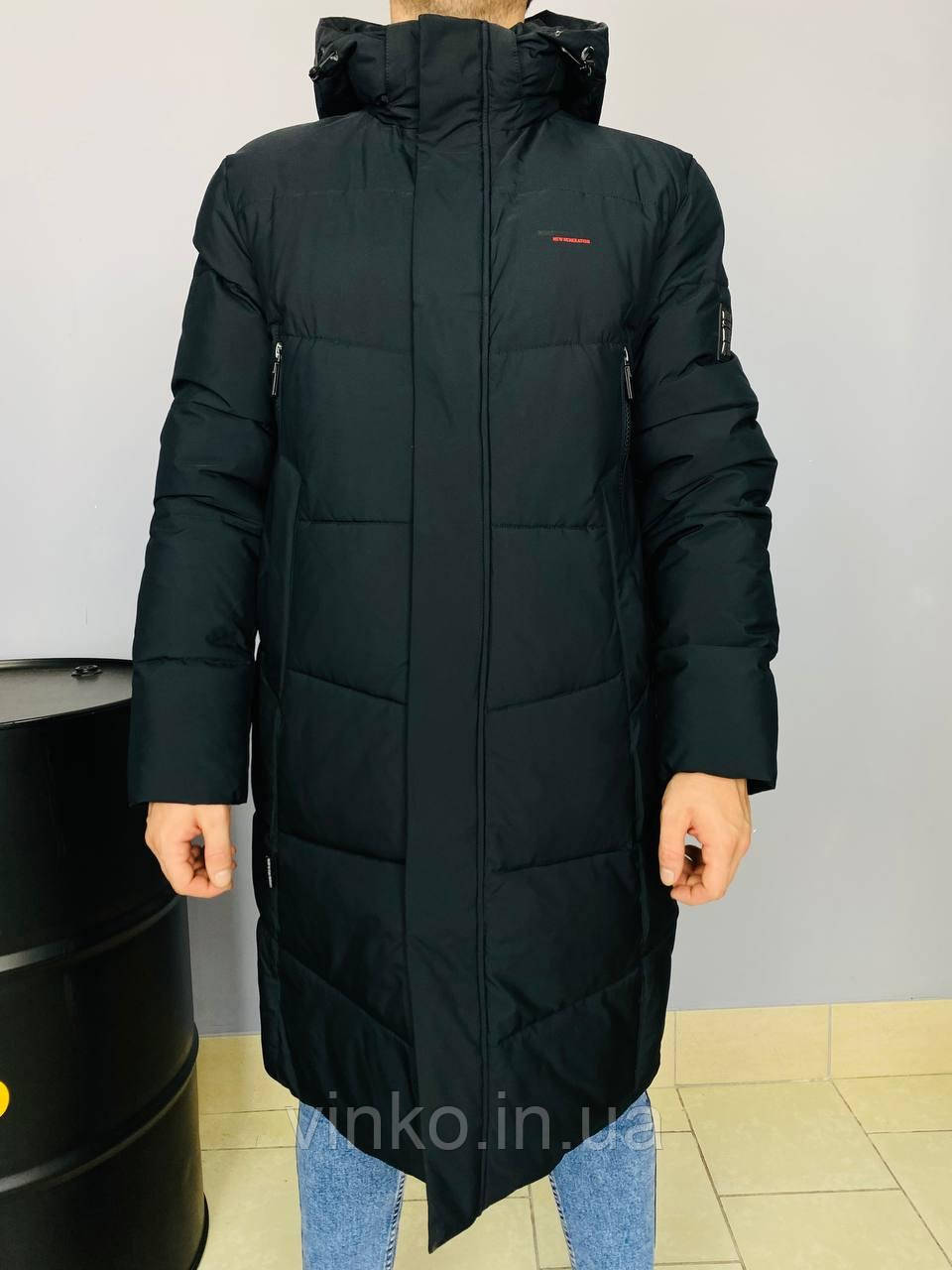 Мужская зимняя куртка длиная Zaka 48 - фото 1 - id-p1969389672