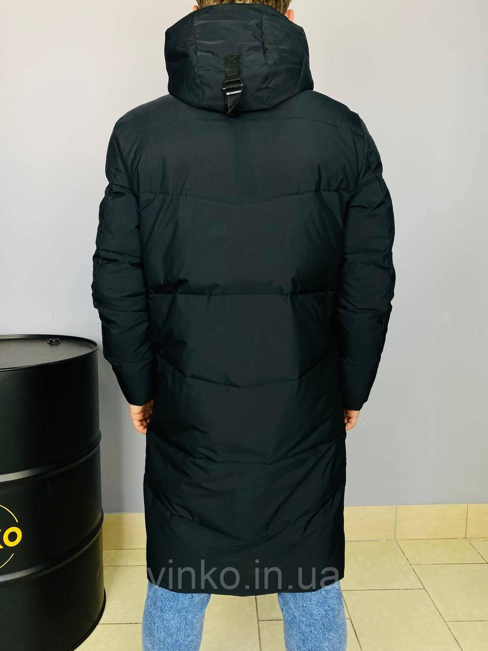 Мужская зимняя куртка длиная Zaka 48 - фото 2 - id-p1969389672