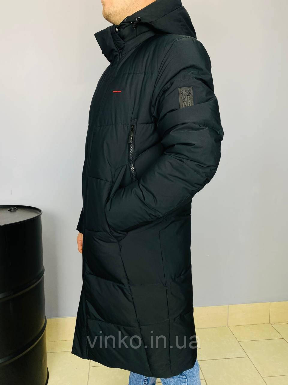 Мужская зимняя куртка длиная Zaka 48 - фото 3 - id-p1969389672