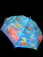 Парасоля Тачки Молнія Маквін колір синій.Дитяча парасолька для хлопчика.