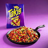 Чіпси Takis Hot Chili Pepper & Lime Flavored Extreme Spicy Rolled Tortilla Chips 481g, фото 2