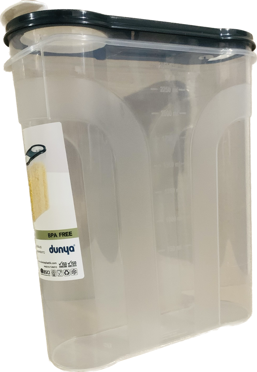 Контейнер для сипучих з клапаном і дозаторами 2900 мл, фото 1