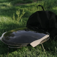 Сковорода з диска борони Ромашка з бортиком 400 мм