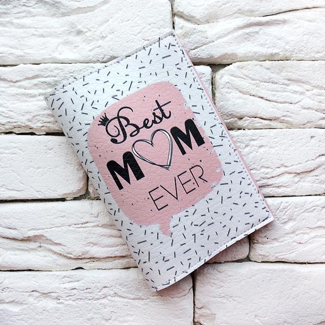 Обкладинка на паспорт Best ever mom, фото 1