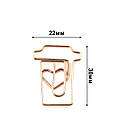 Скріпка Чашка 22*30мм Золото 1шт SKR038, фото 3