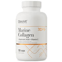 Для суглобів і зв'язок OstroVit Collagen Marine with Hyaluronic Acid and Vitamin C (120 капсул.)