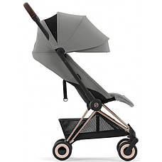 Коляска прогулянкова Cybex Coya Mirage Grey шасі rosegold, фото 6