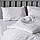 Комплект постільної білизни на резинці Страйп світло-сірий (двоспальний), фото 5
