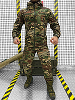 Тактический штурмовой костюм мультикам софтшелл на флисе ветрозащитный, Демисезонная военная форма ВСУ aura