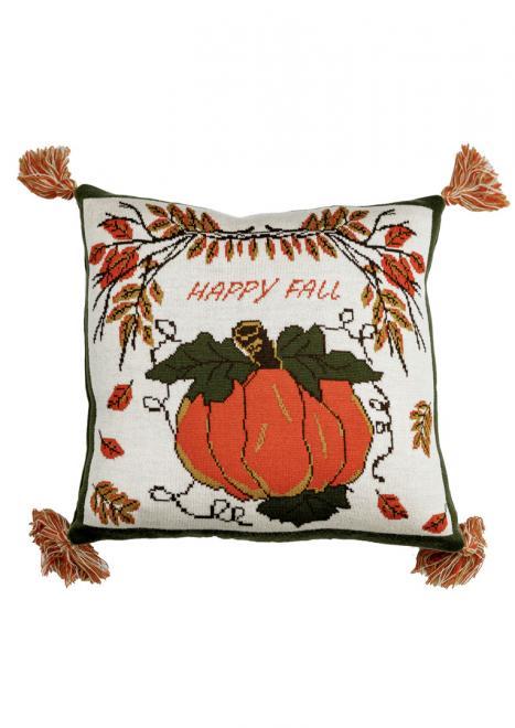 Подушка вязаная Happy Fall Тыква ТМ ПРОВАНС