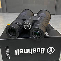 Бінокль Bushnell Legend Black 10x50 мм, IPX7, Чорний, водонепроникний, наший ремінь, чохол, фото 4