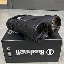 Бінокль Bushnell Legend Black 10x50 мм, IPX7, Чорний, водонепроникний, наший ремінь, чохол, фото 3