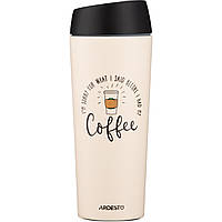 Термокружка кофе Coffee Time 450 мл, беж, нержавеющая сталь - Термокружка кави