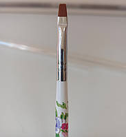 Кисть прямая Yre-06 цветная ручка для бровей, геля, рисования