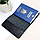 Подарунковий чоловічий набір №77: портмоне + ремінь + обкладинка на паспорт (чорний глянсовий), фото 7