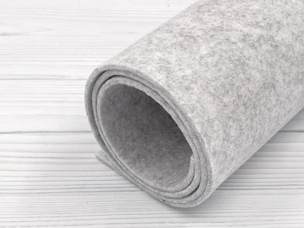 Войлок Royal меланж 3 мм (100х100 см) - №10 Сірий теплий меланж, фото 1