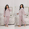 Р. 42-62 Жіночий домашній махровий костюм піжама батал і норма, фото 8