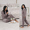 Р. 42-62 Жіночий домашній махровий костюм піжама батал і норма, фото 9