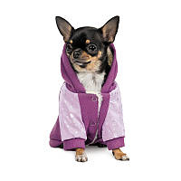 Толстовка для собаки Lilac M / длина спины: 33-36 см, обхват: 41-48 см / Pet Fashion (живот закрыт)