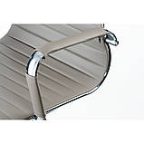 Офісне крісло Solano сіре на хром коліщатках, фото 6