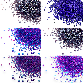 Бісер Matsuno Японія №11/0 відтінки фіолетового 50г