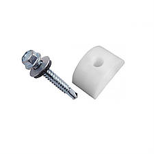 Підставка з саморізом по металу для прозорого шиферу