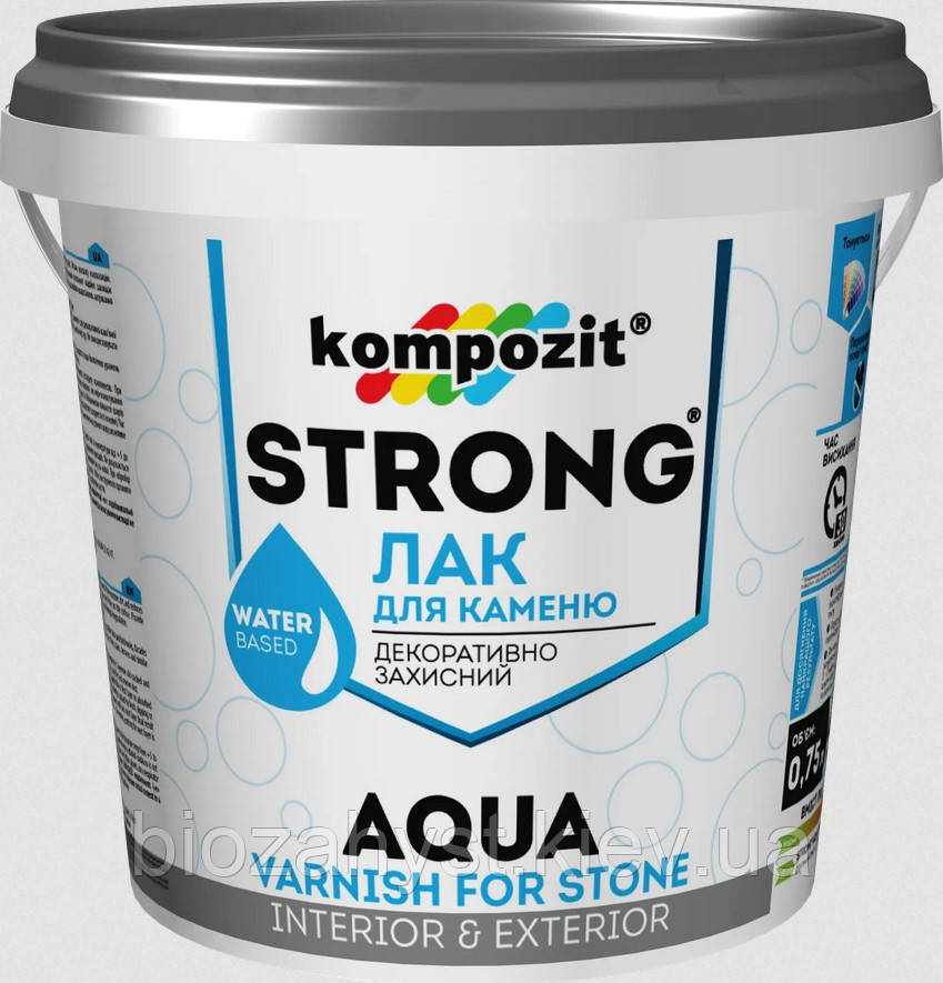 Лак для каміння STRONG AQUA 0.75