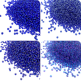 Бісер Matsuno Японія №11/0 відтінки синього 50г