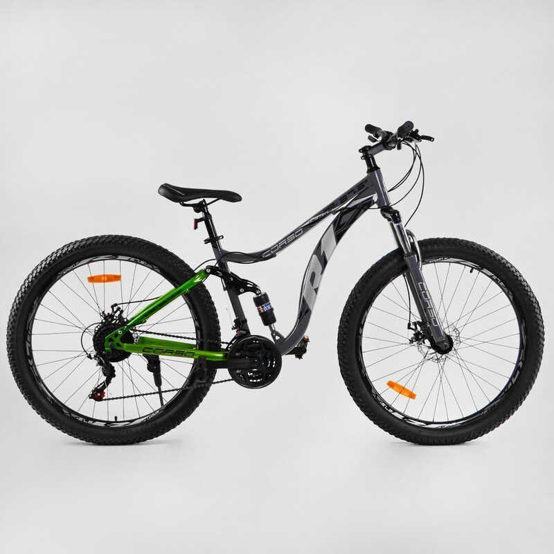 Спортивний міський велосипед CORSO R1 84734, 27,5 дюймів, сірий