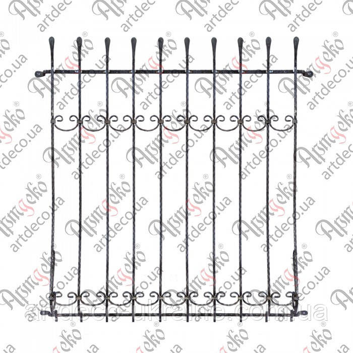 Кована решітка 1550х1400х220 Готова конструкція БКР-02, фото 1