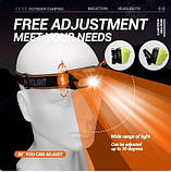 Ліхтар налобний зі світлодіодами, налобний ліхтар з акумулятором, налобні ліхтарики, налобний ліхтар XPE LED, фото 3