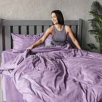 Комплект постельного белья Страйп сиреневый (двухспальный)