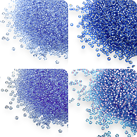 Бісер Matsuno Японія №11/0 відтінки блакитно 50г