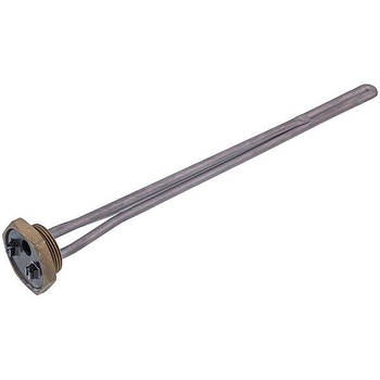 Тен для чавунних батарей Kawai 1200W (нержавіюча сталь) L=365mm D різьблення = 1 1/4'' (різьба права)