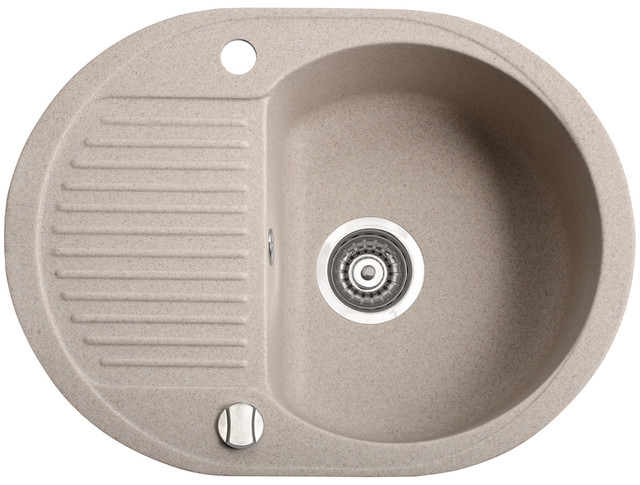 Гранітна плита, мийка з крилом Fancy Marble Yuta