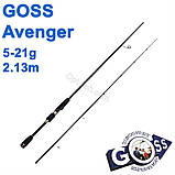 Спінінгове вудлище шт2 Goss Avenger A05-213 5-21g 2,13 м *, фото 3