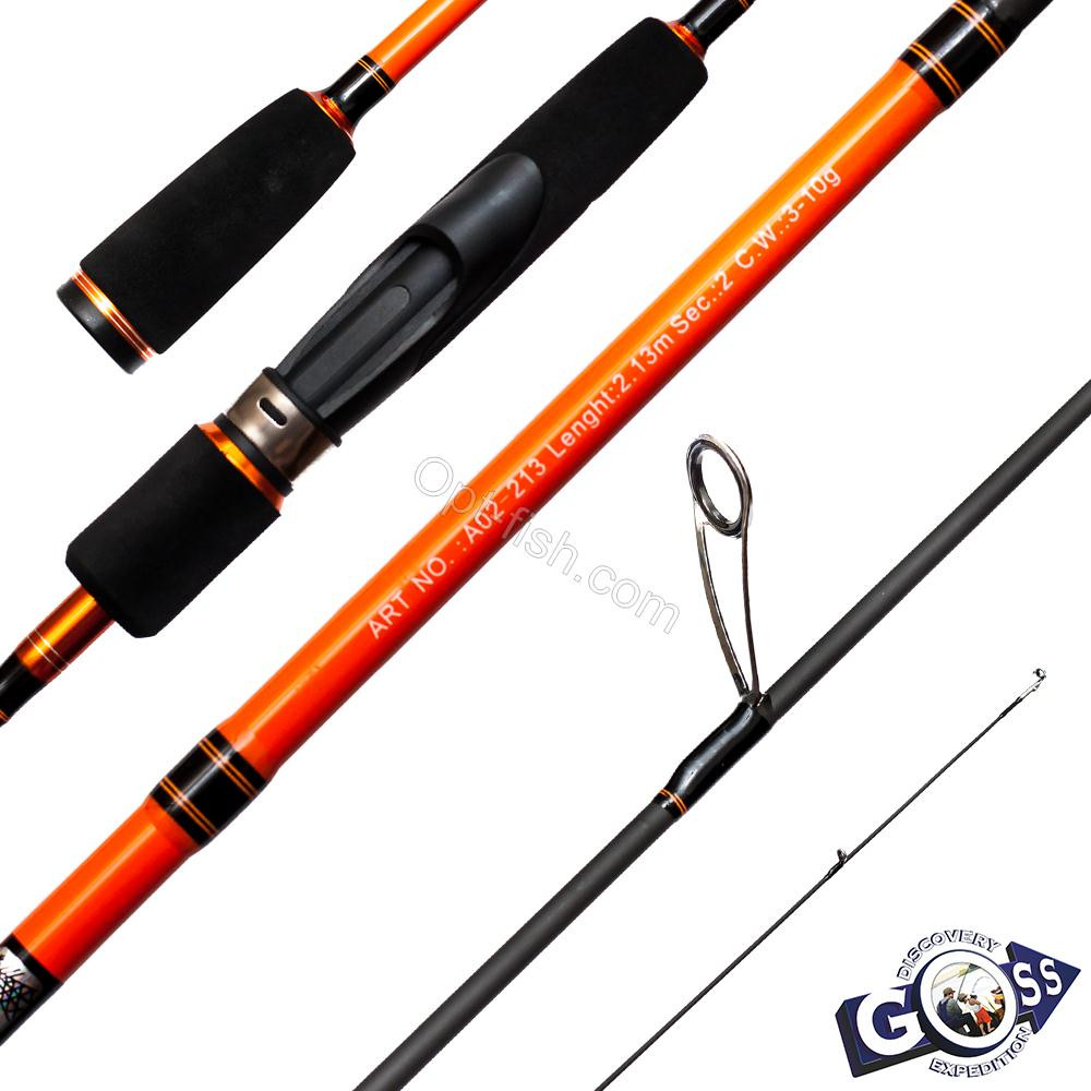 Спінінгове вудлище шт2 Goss Evolution A02-213 3-10g 2,13 м *, фото 1