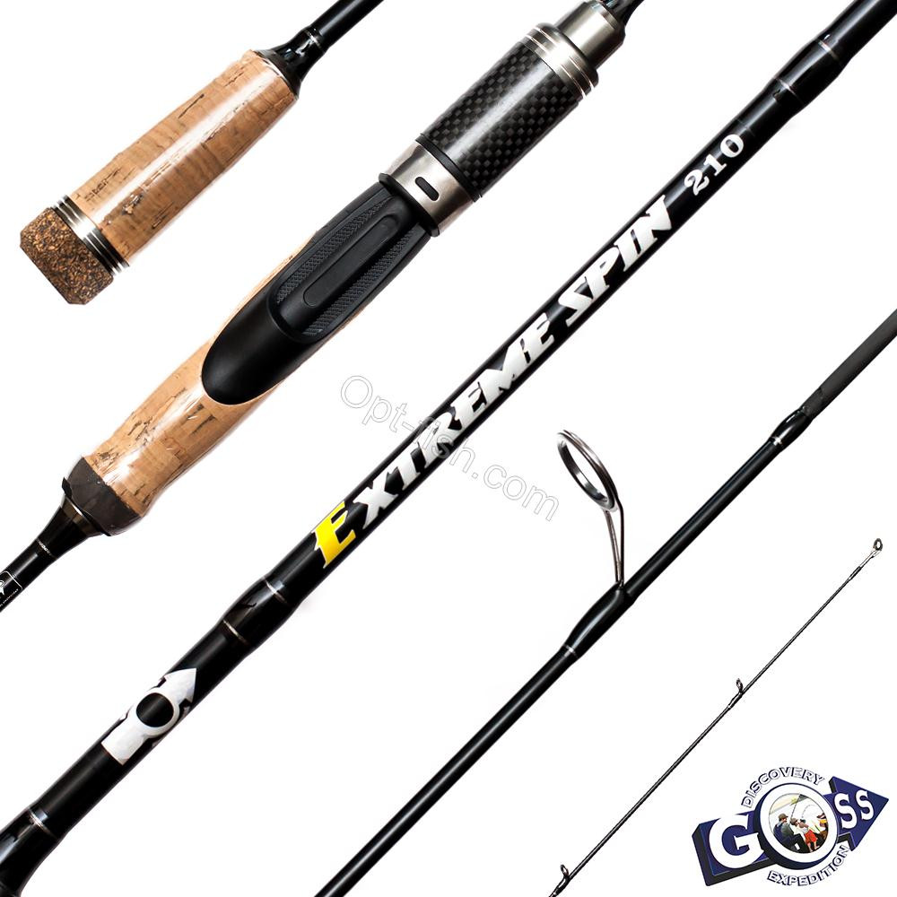 Спінінгове вудлище шт2 Goss Extrime Spin A11-210 1-9g 2,1 м *, фото 1