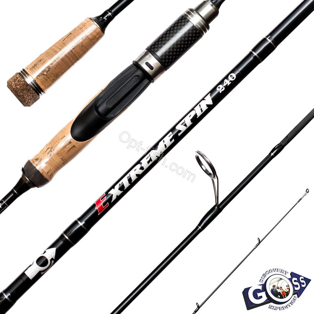 Спінінгове вудлище шт2 Goss Extrime Spin A11-240 3-20g 2,4м *, фото 1