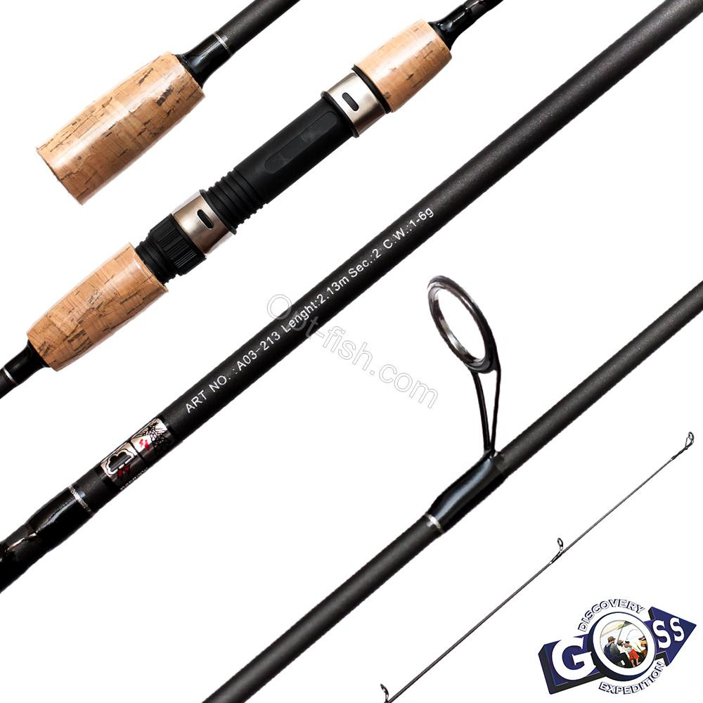 Вудилище спінінга ШТ2 Goss Kapas A03-213 1-6g 2,13м *, фото 1