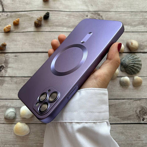 Чехол MagSafe на iPhone 11 Pro Max Dark purple / Силиконовый для Айфон ...