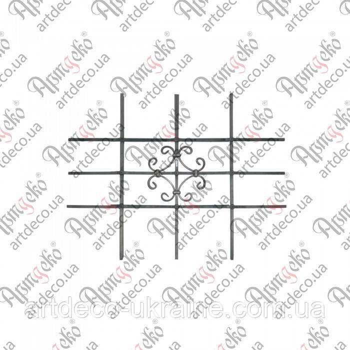 Кована решітка 650х1000х12 Готова конструкція БКР-06, фото 1