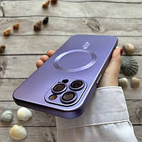 Чохол MagSafe на iPhone 12 Pro Max Dark purple / Силіконовий для Айфон 12 Про Макс Темно-фіолетовий