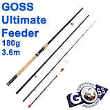 Фідерне вудлище шт3 Goss Ultimate feeder A13-360 180g 3,6 м *, фото 2