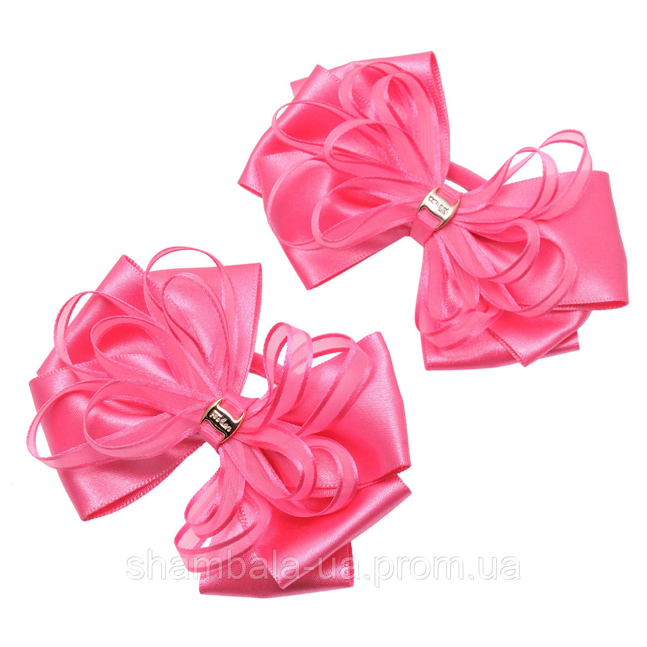 Банти-гумки для волосся "Bright pink" пари (045665)