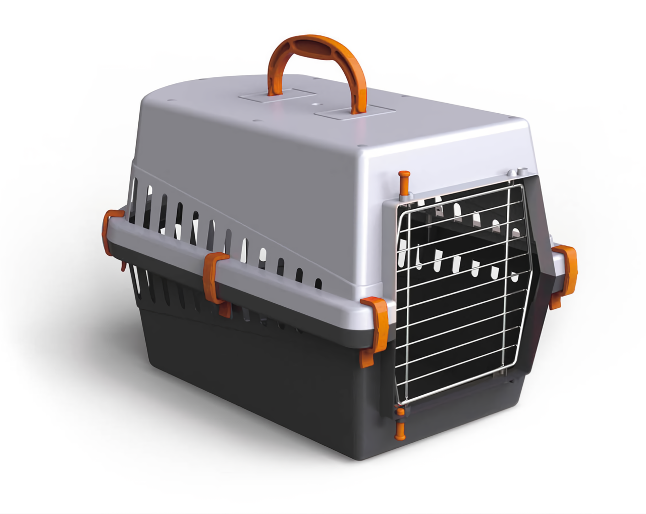 Контейнер-переноска Trasportino Metal з передньою металевою дверкою, розмір 50 x 33 x 32 см