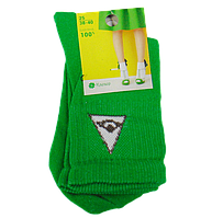 Носки Клевер хлопковые 38-40 зеленые