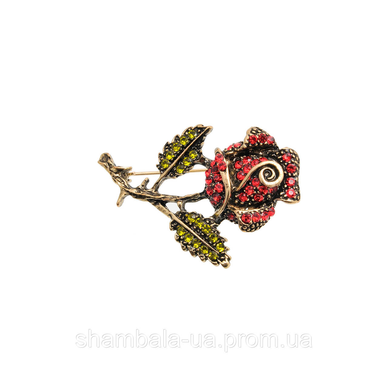 Брошка Fashion Jewerly "Троянда" (048949)